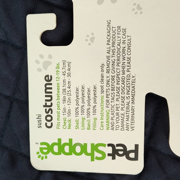 Pet Shoppe - Sushi Costume - Cat/Dog - XS/Small - EUC - Picture 11 of 14